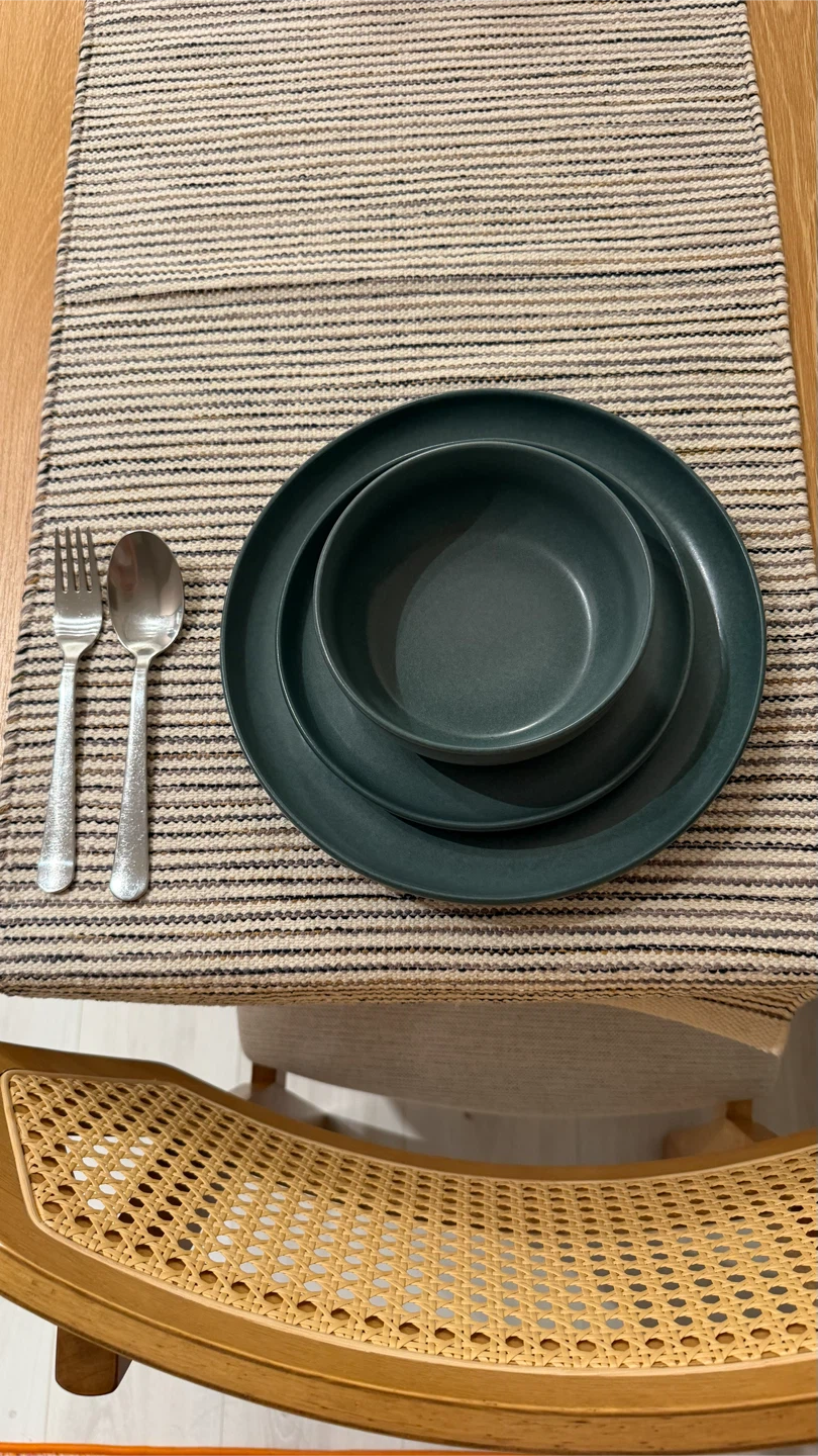 Dark Green Dinnerware Set