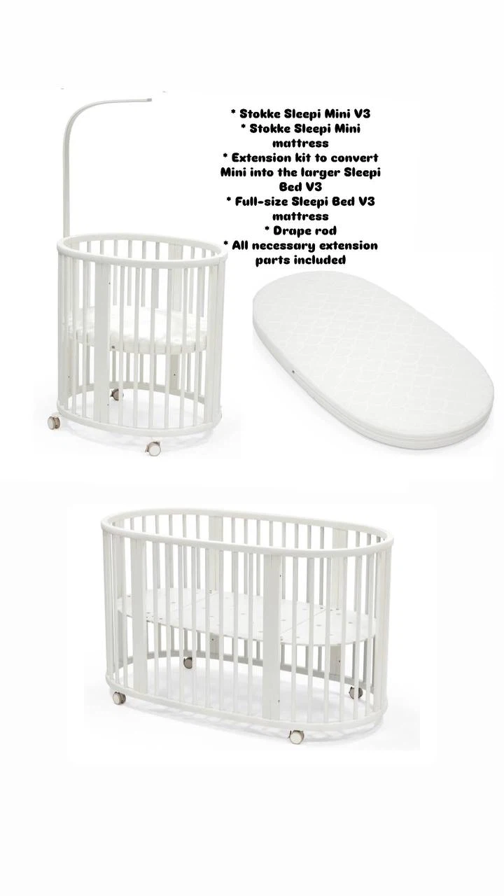 Stokke Sleepi Mini V3 and Extension Kit