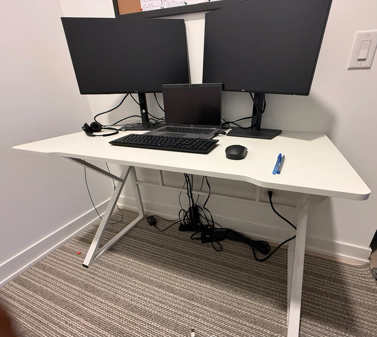 Modern White Office Desk / Table - photo 5
