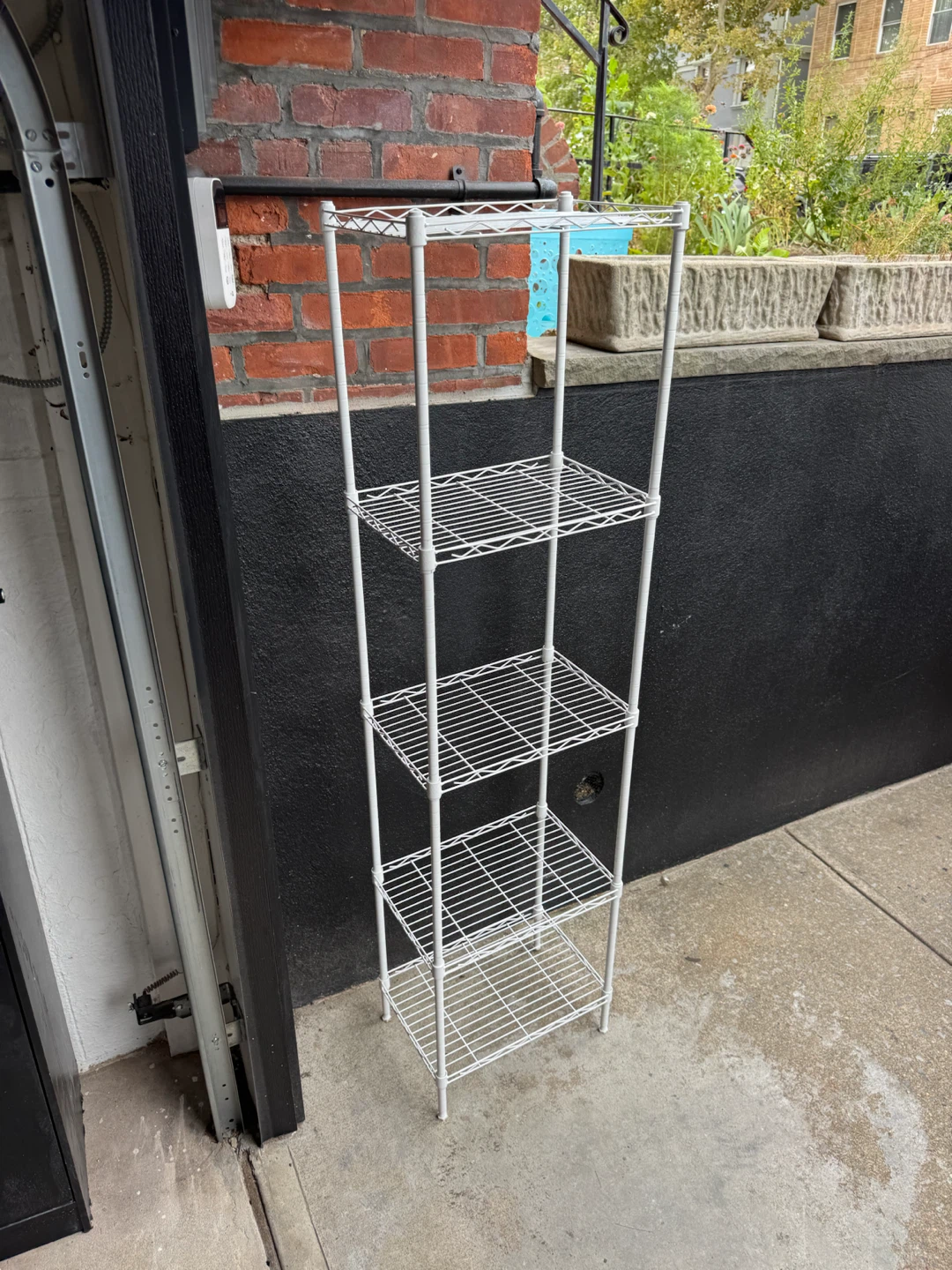 5-Tier White Metal Wire Shelving Unit 16x12x65 - photo 3