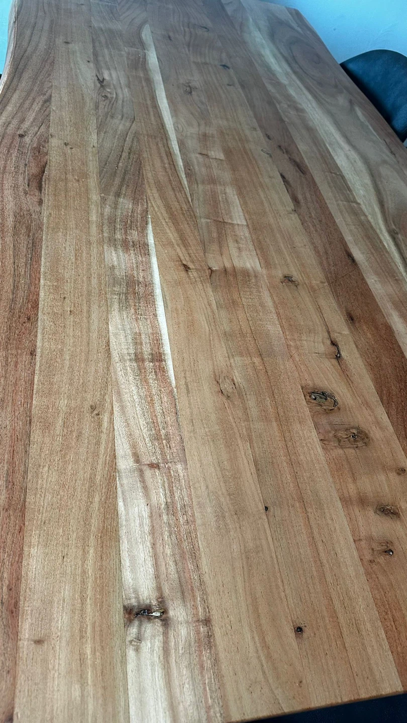 Live Edge Wooden Dining Table with 6 Chairs - photo 4