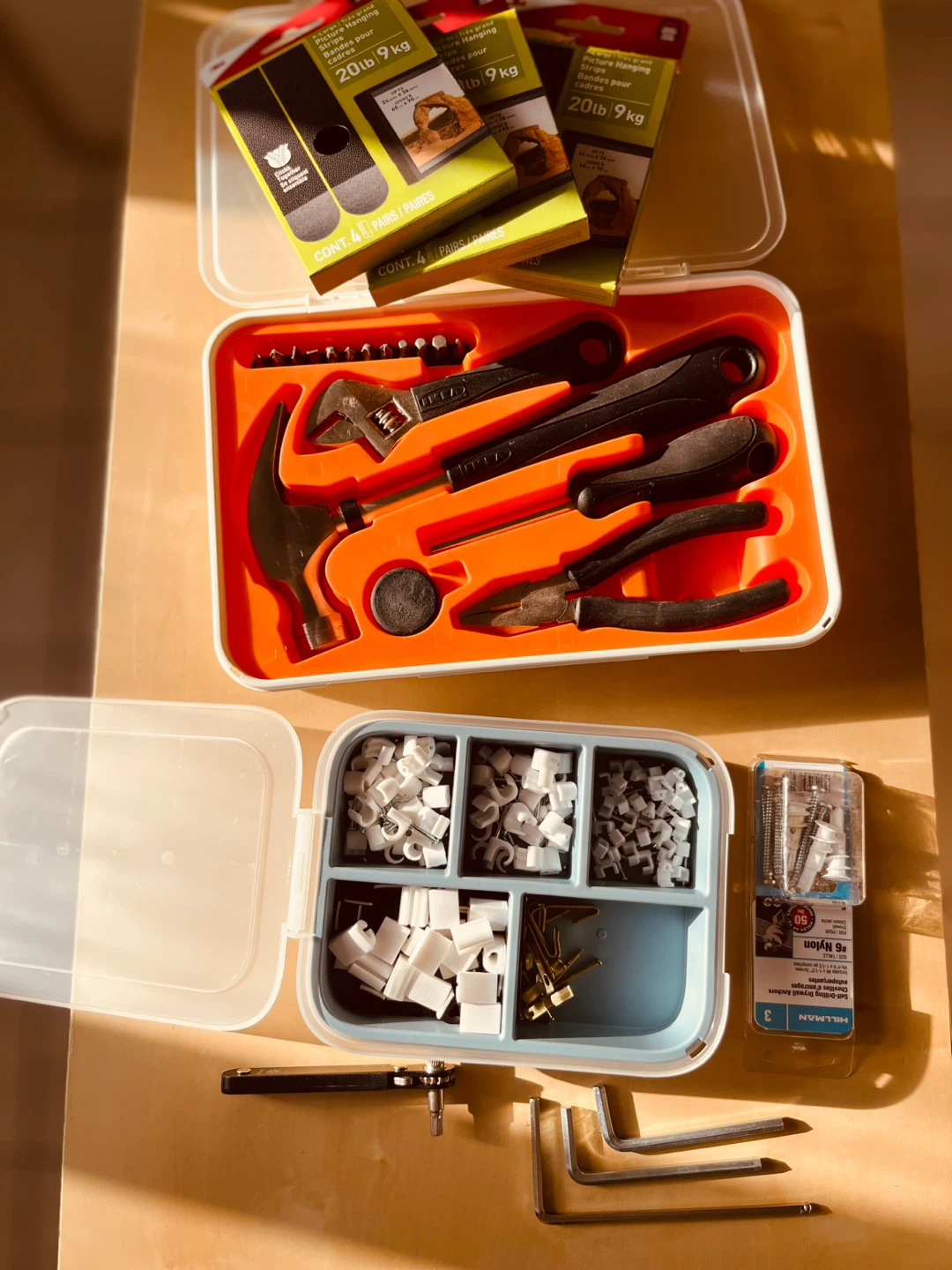 IKEA Tool Set with Assorted Fasteners and Command Strips - photo 2