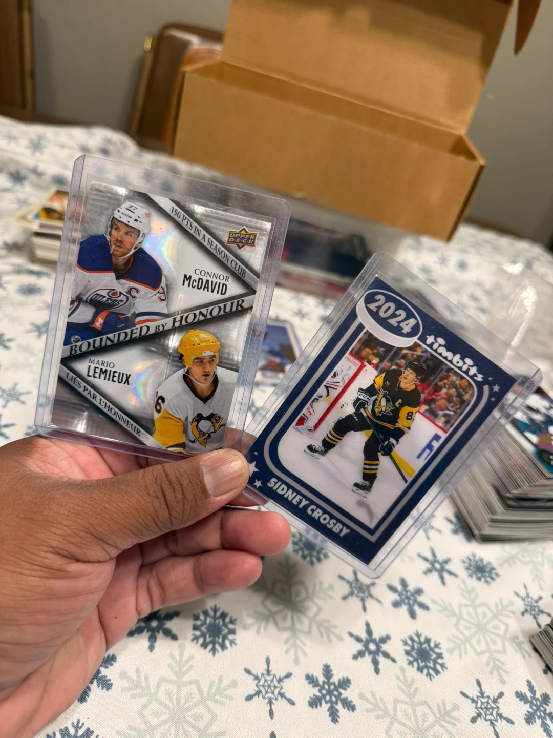 Sidney Crosby Timbits and Connor McDavid Cards