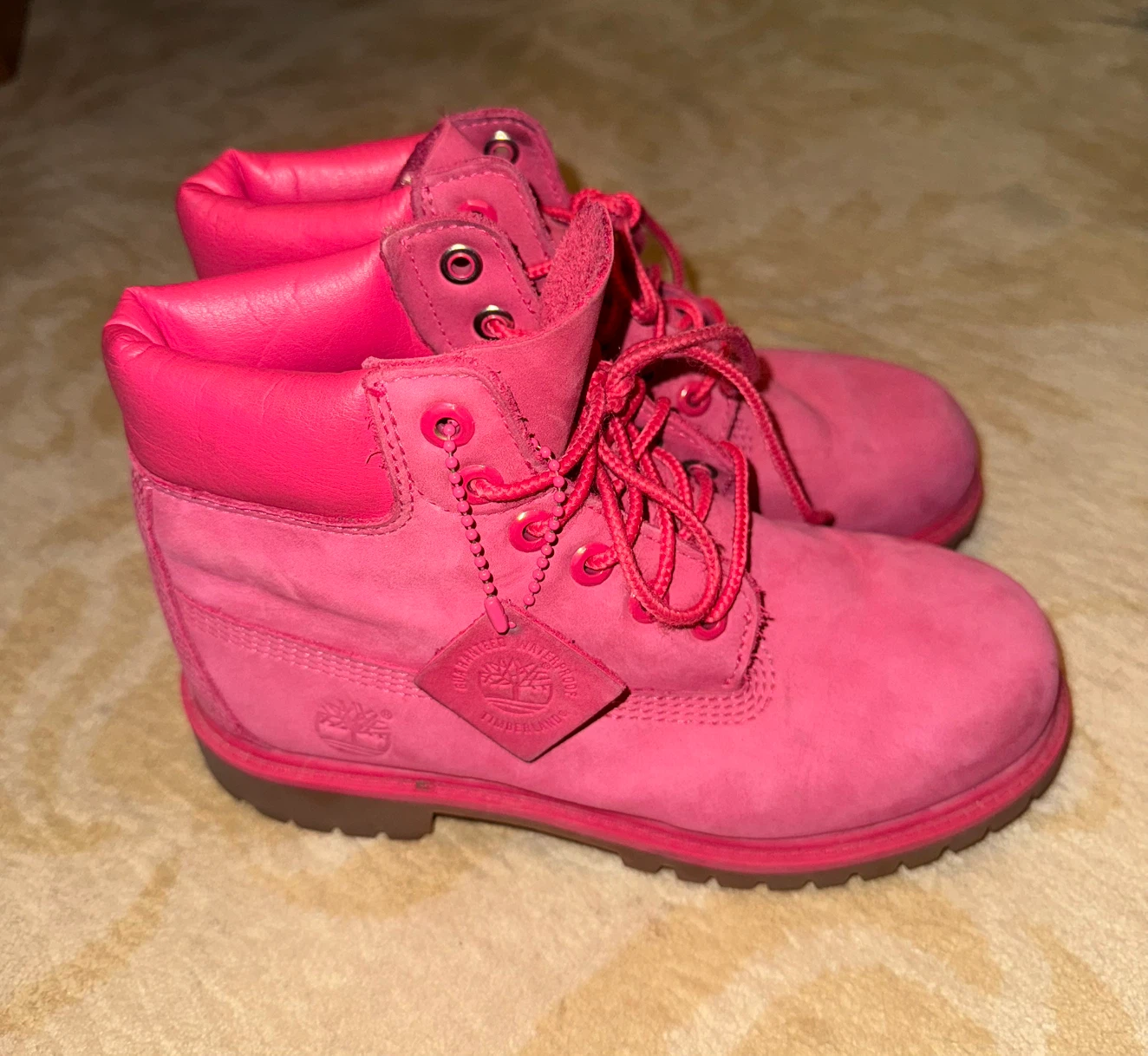 Timberland Pink Waterproof Boots