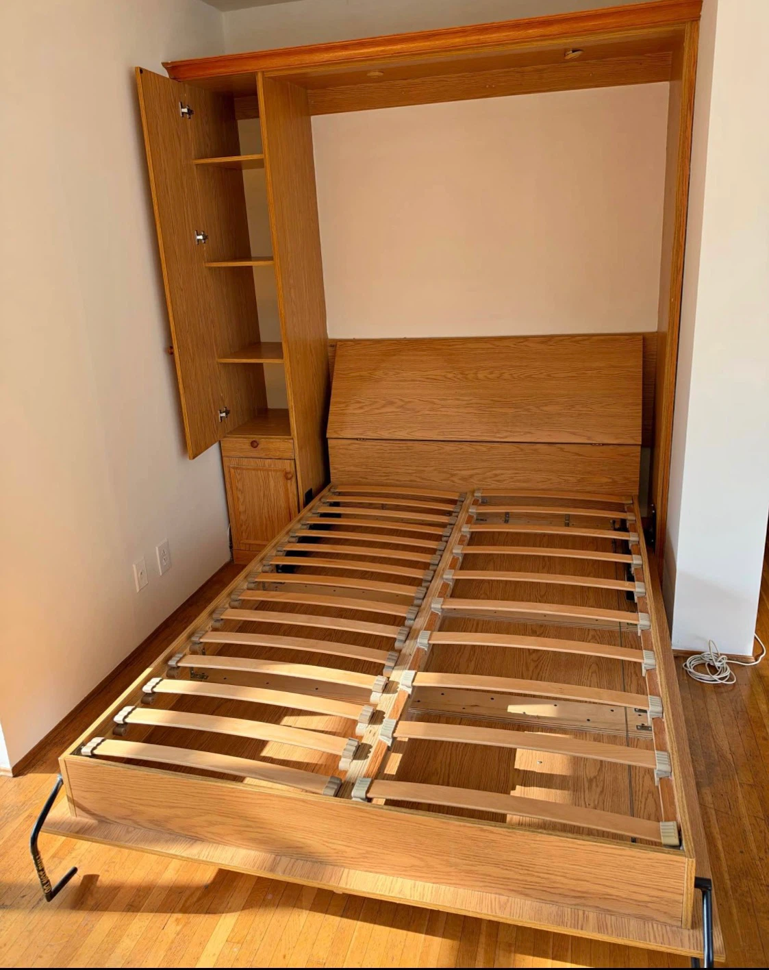 Double Murphy Bed with Integrated Shelving