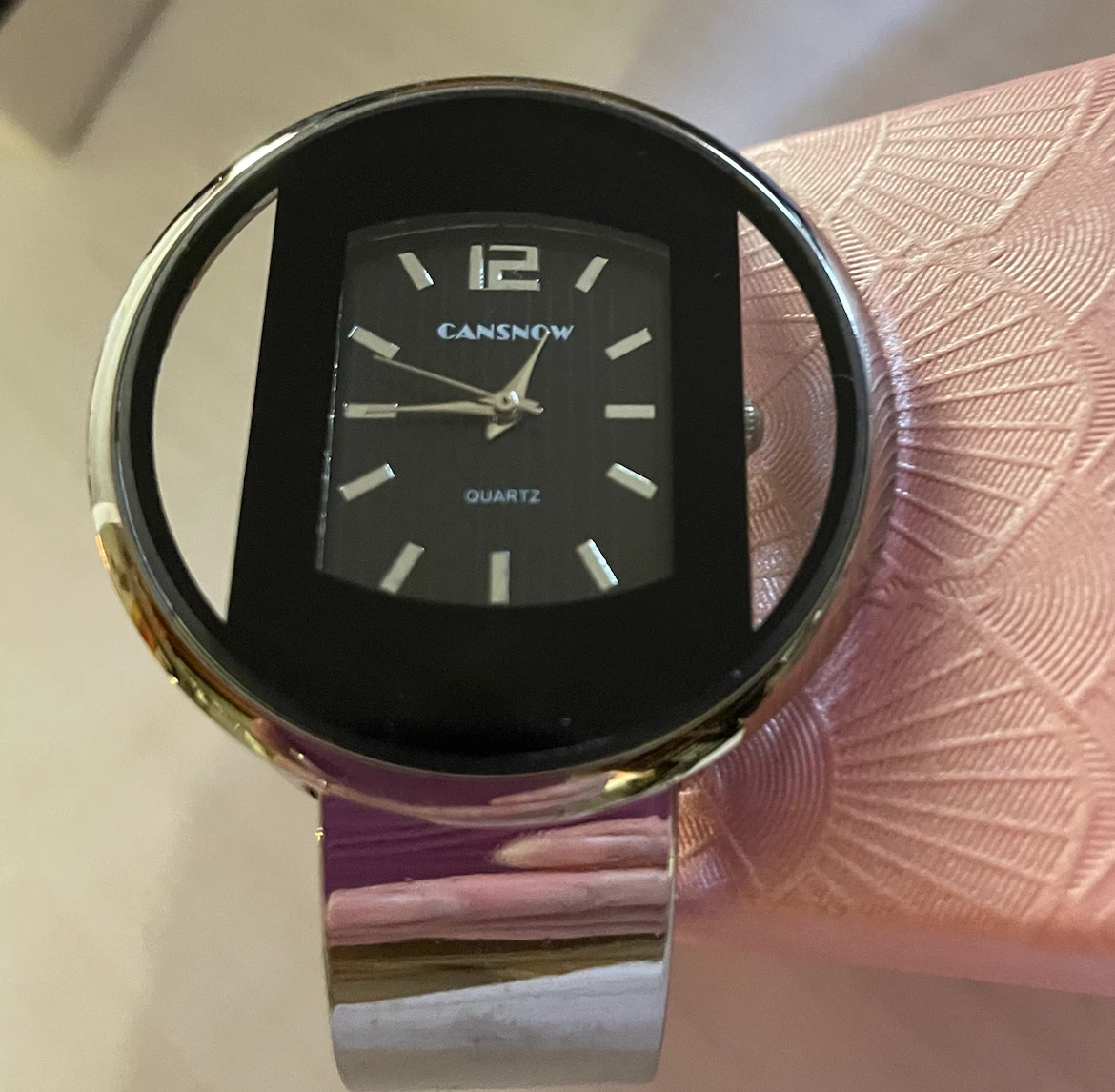 Cansnow silver-tone cuff watch - photo 2