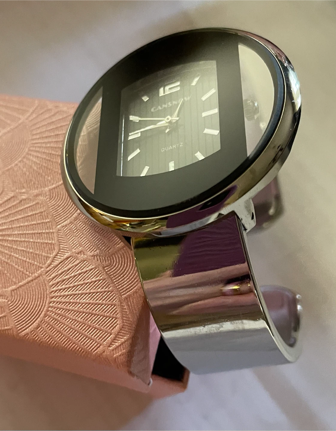 Cansnow silver-tone cuff watch - photo 3