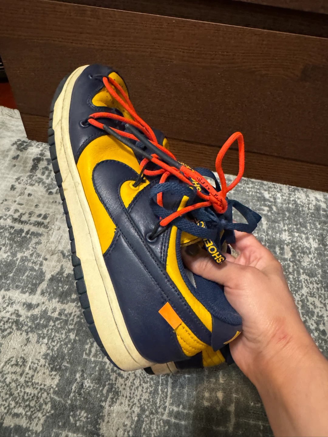 Nike x Off-White Dunk Low Michigan Size 9.5 - photo 3
