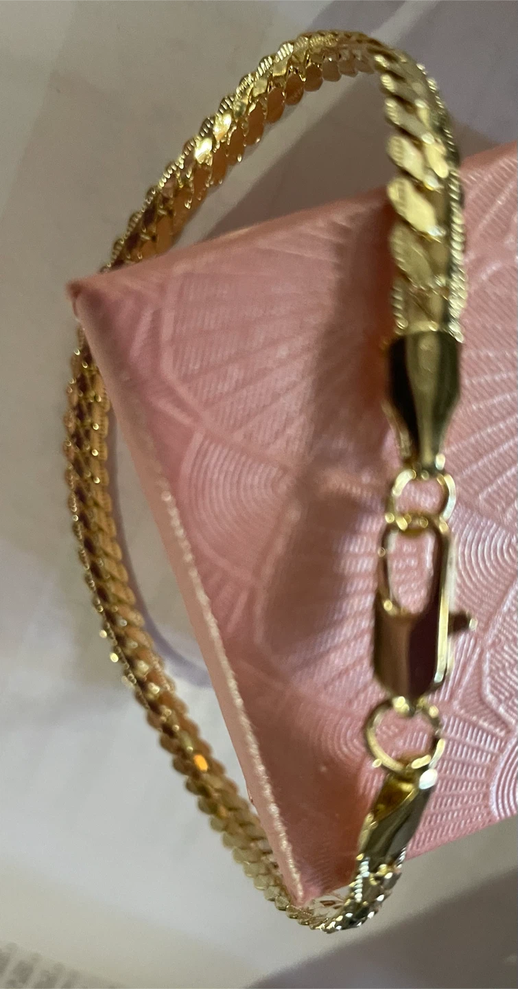 Gold-tone flat link bracelet - photo 4