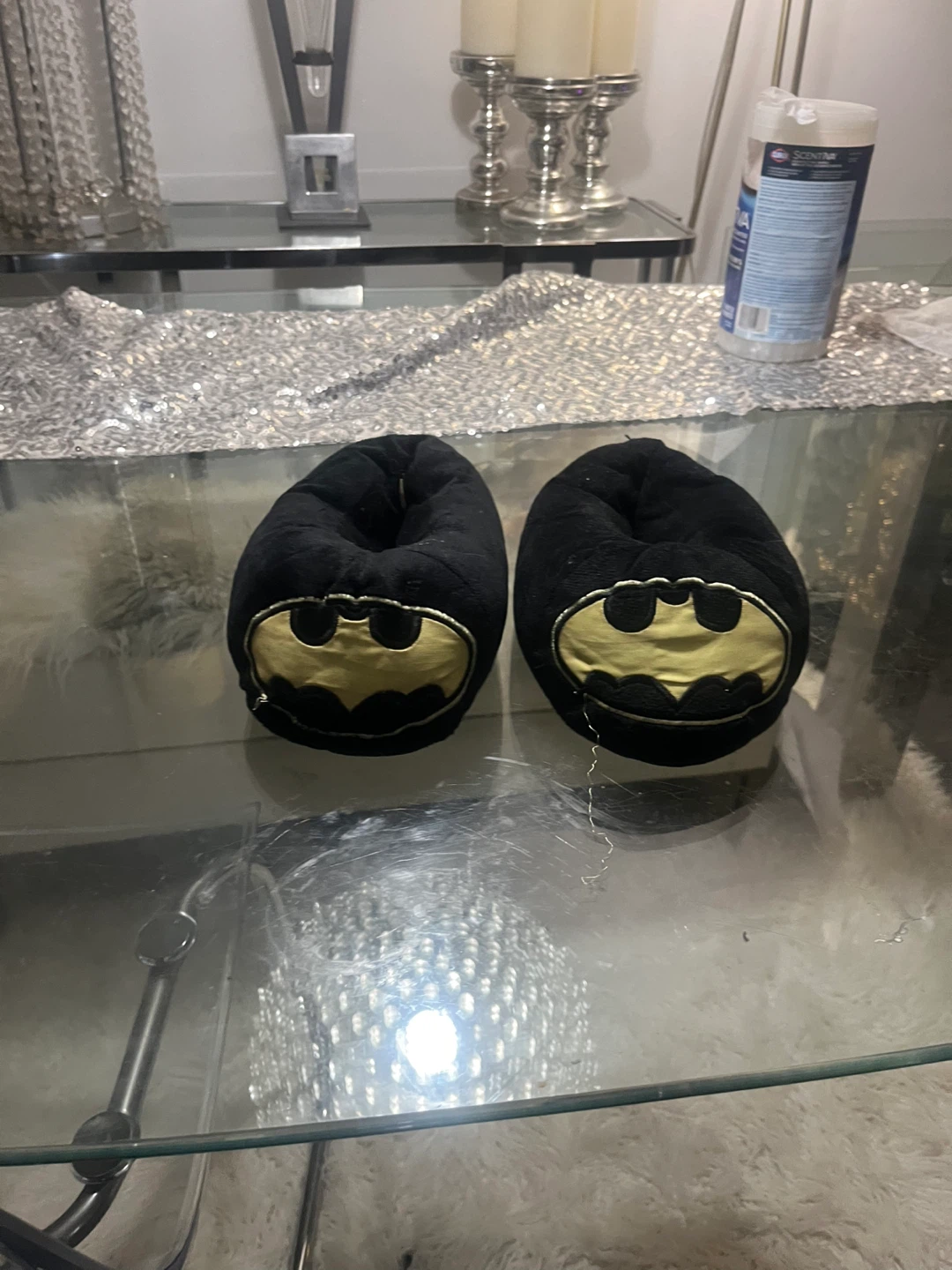Batman slippers, size small - photo 2