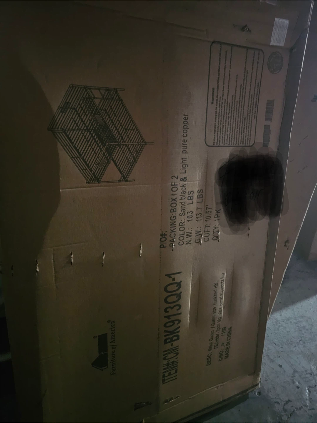 New in box Queen over queen Bunk Bed - photo 4