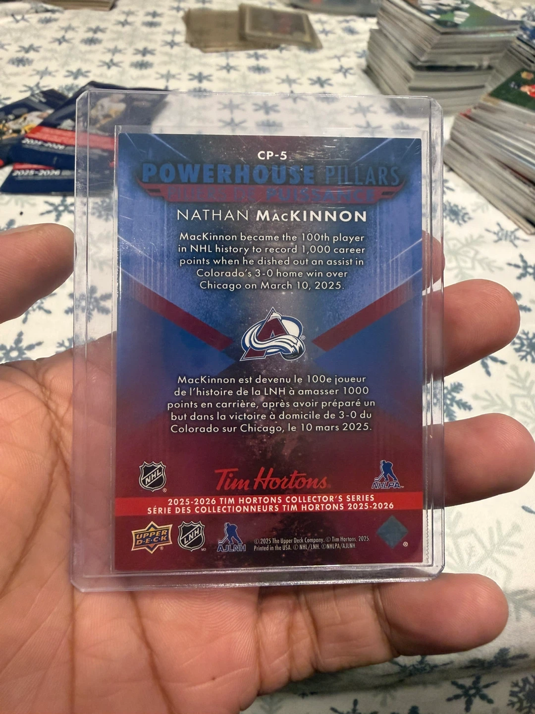 Nathan MacKinnon Powerhouse Pillars Card - photo 2