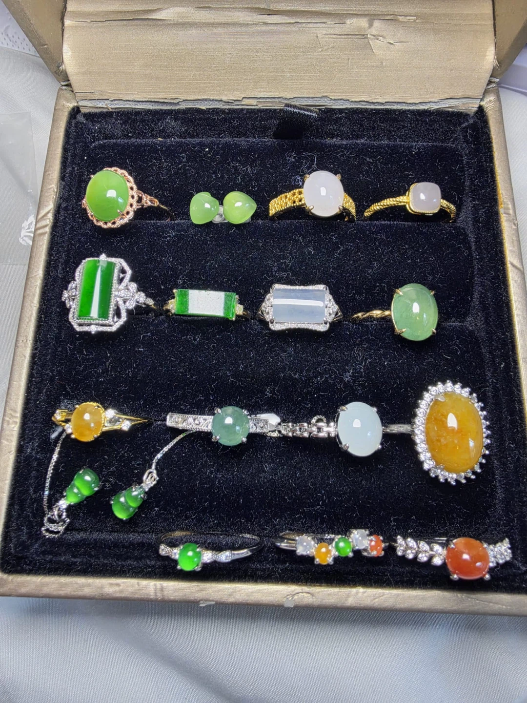 Collection of Natural Jade Pendants and Jewelry