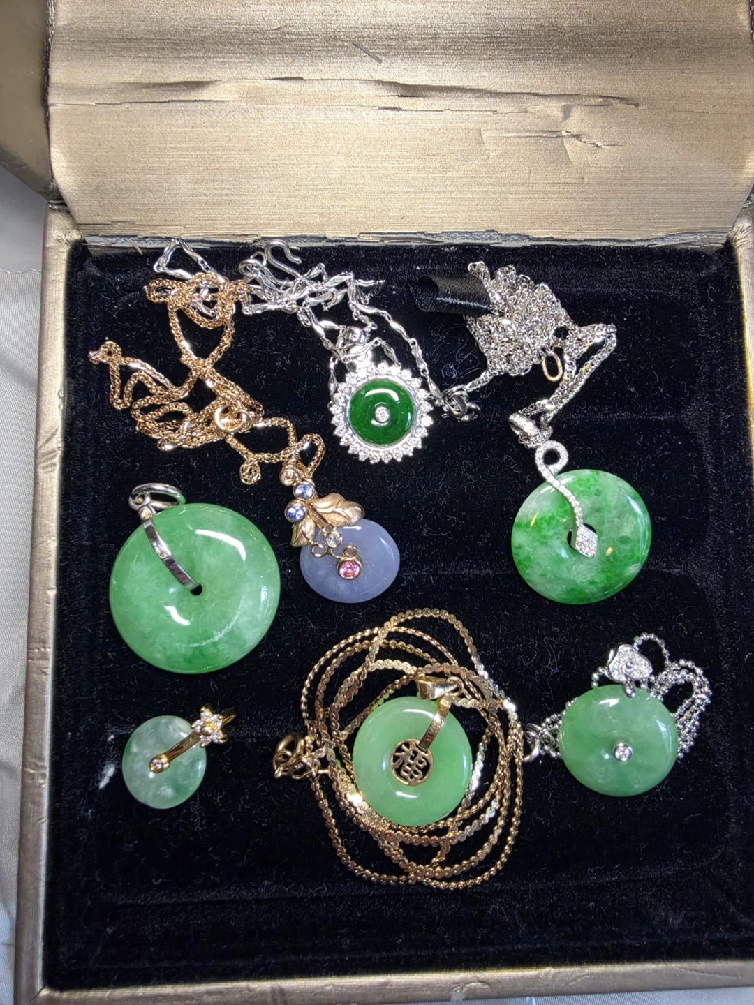 Collection of Natural Jade Pendants and Jewelry