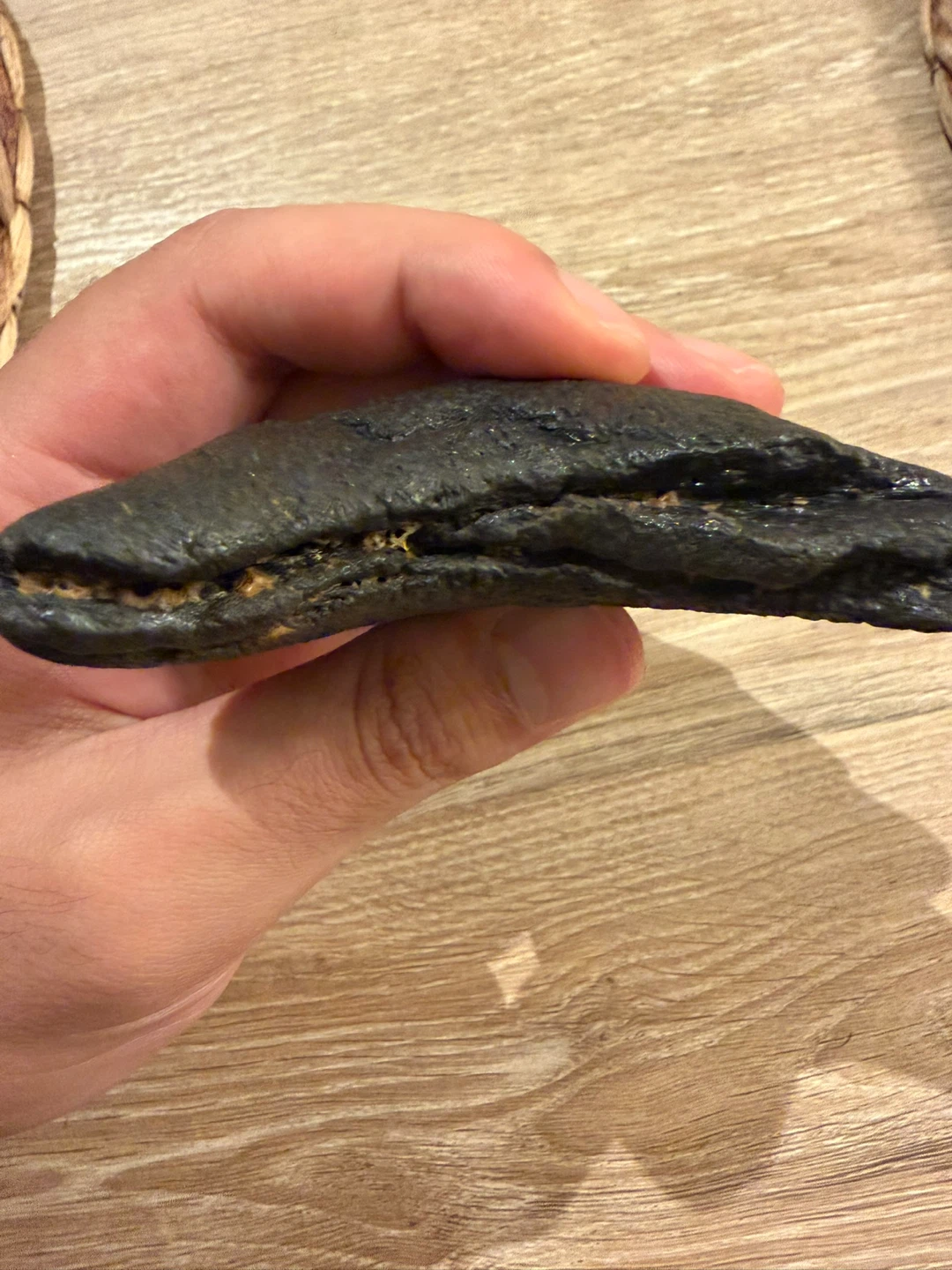 Fossilized Megalodon Shark Tooth 5.2in - photo 3