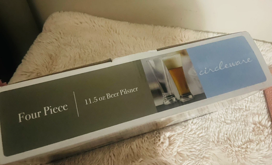New Circleware Bash 4-Piece Beer Pilsner Glass Set - photo 3