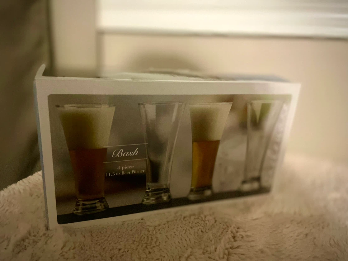 New Circleware Bash 4-Piece Beer Pilsner Glass Set - photo 4