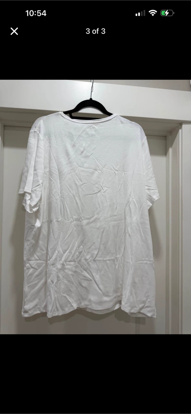 Croft & Barrow White Classic T-Shirt 3X - photo 3