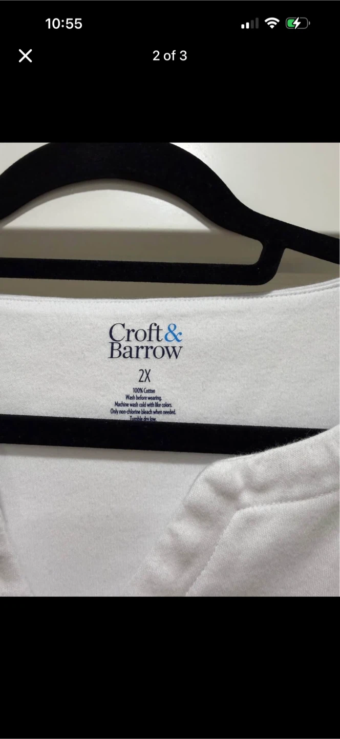 Croft & Barrow White T-Shirt - photo 2