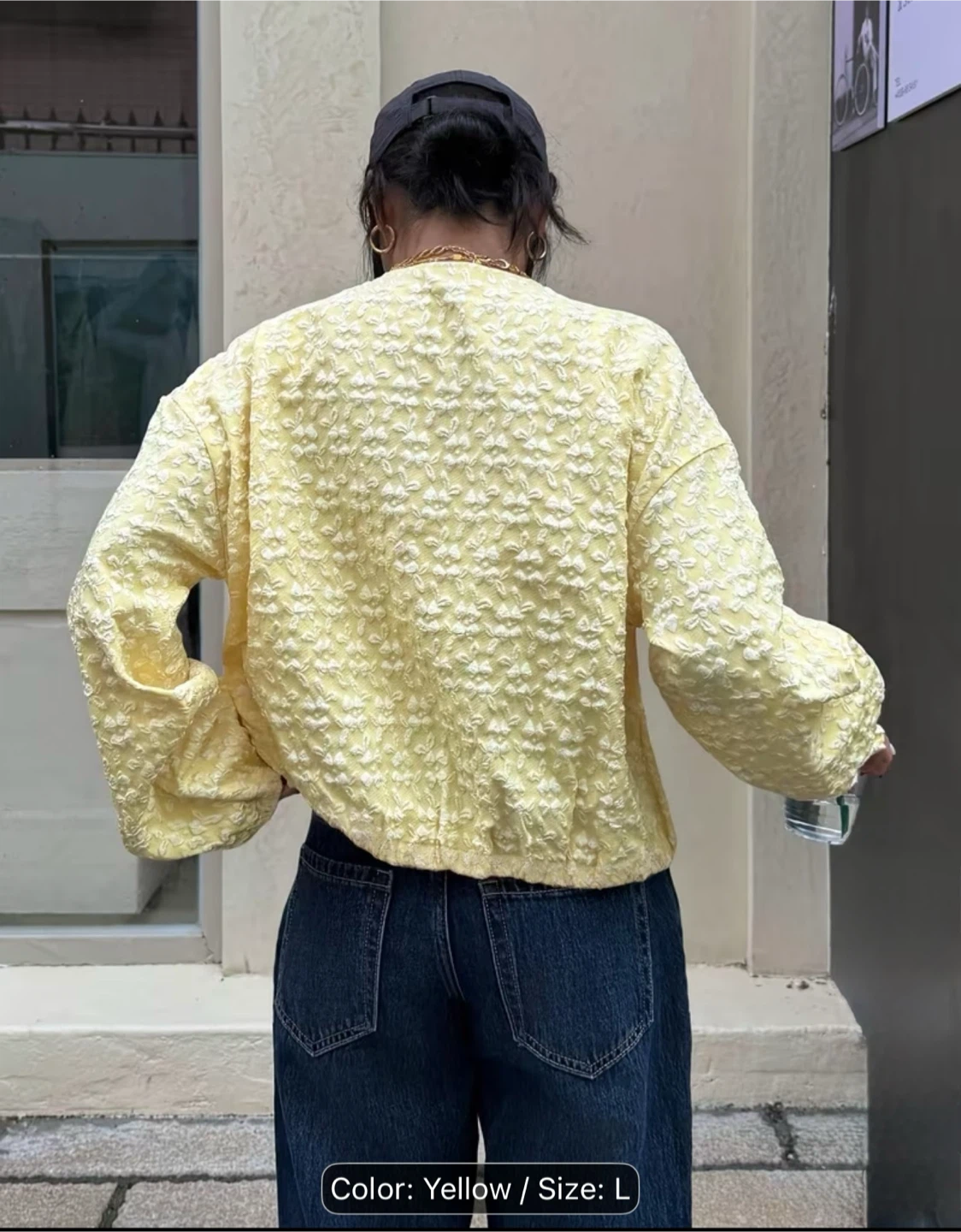 Yellow Textured Bomber Jacket 💛💛💛 - photo 2