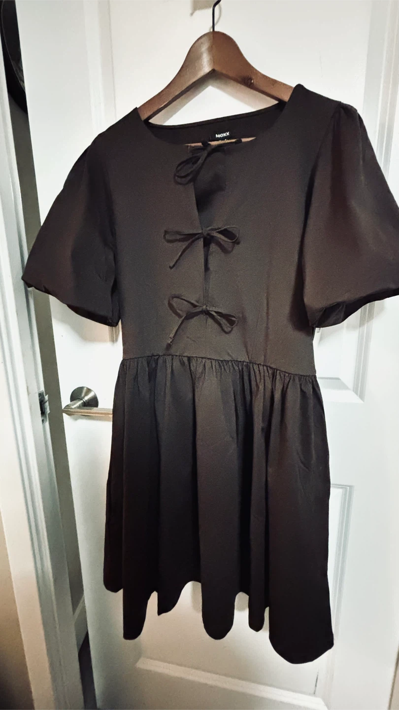 Mexx Brown Bow Detail Dress - photo 3