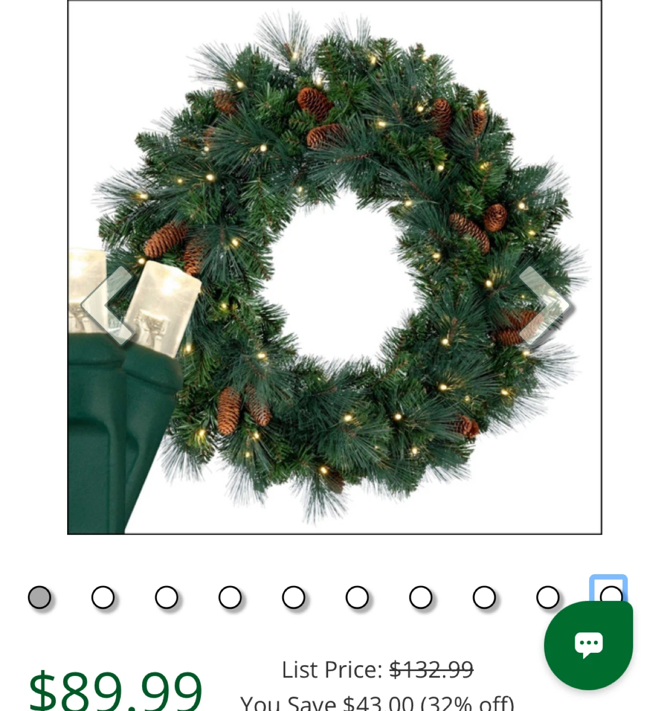 Celebrate It Pre-Lit Christmas Wreath like new - 30 inches - photo 4
