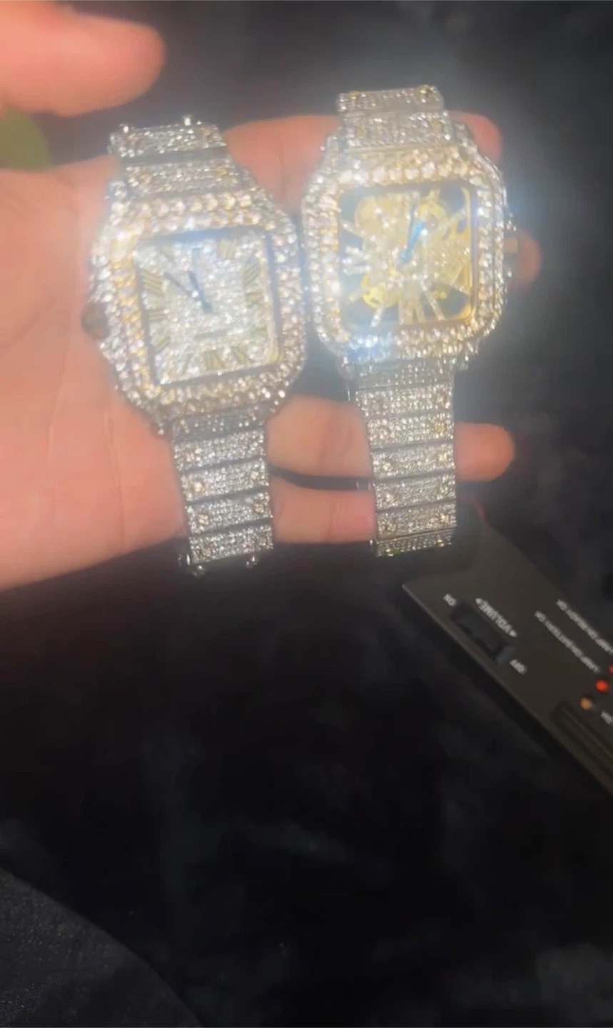 Two Iced Out Luxury Style cartier moissnite - photo 3