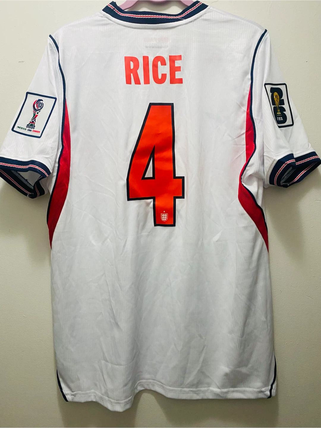 England Declan Rice 4 Jersey size XL