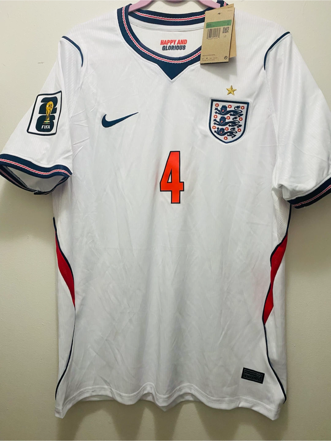 England Declan Rice 4 Jersey size XL - photo 2