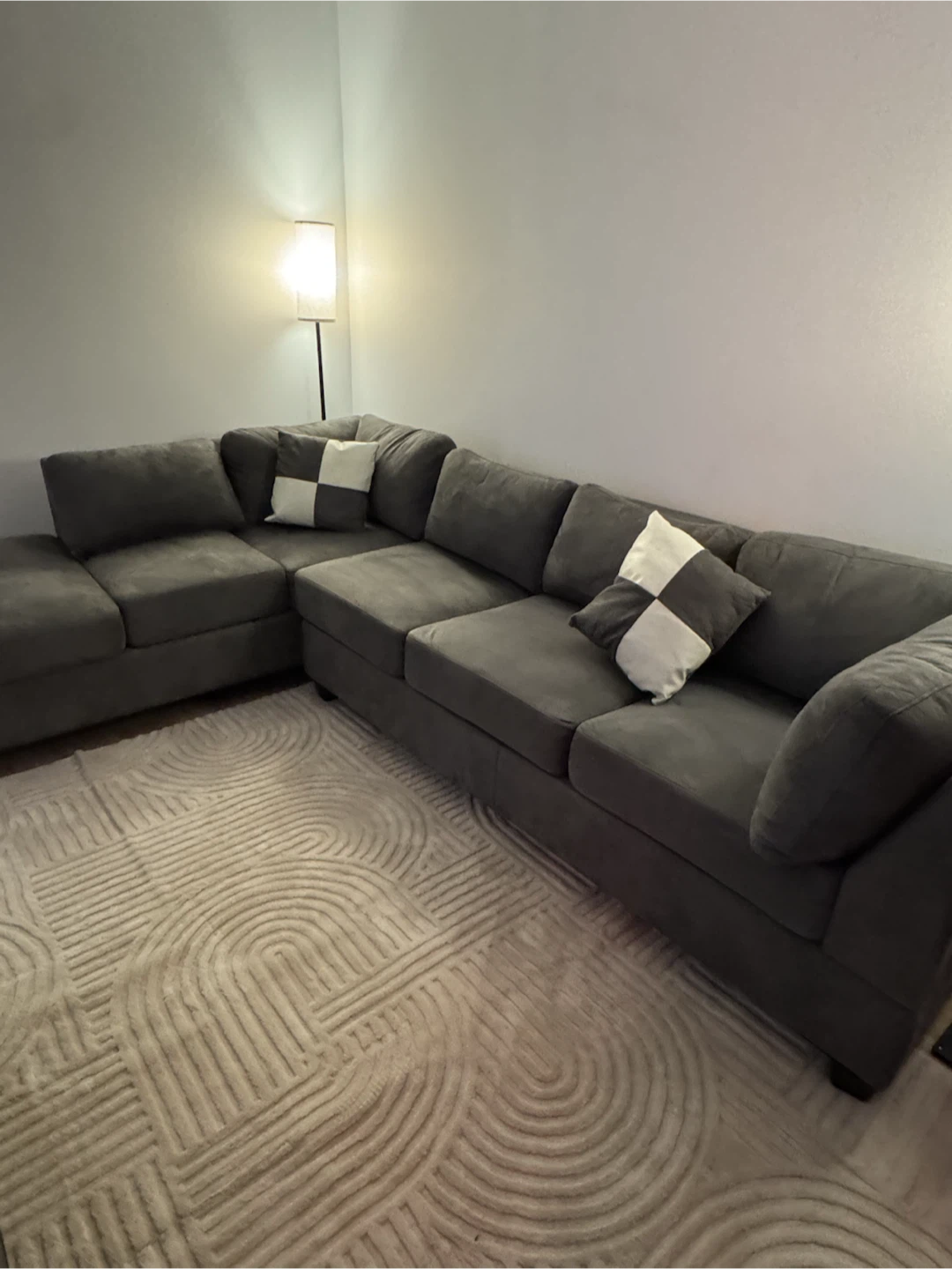 Dark Gray Sectional Sofa - photo 2