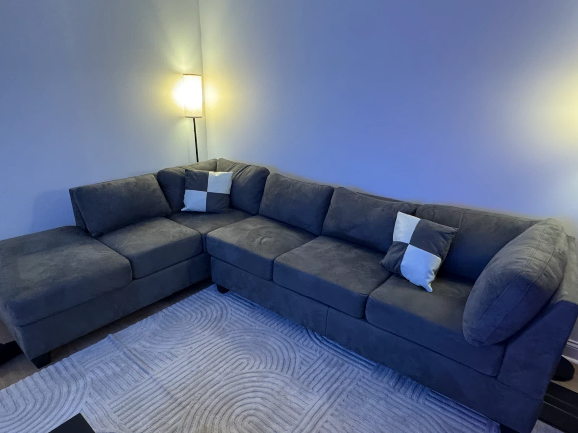 Dark Gray Sectional Sofa - photo 4