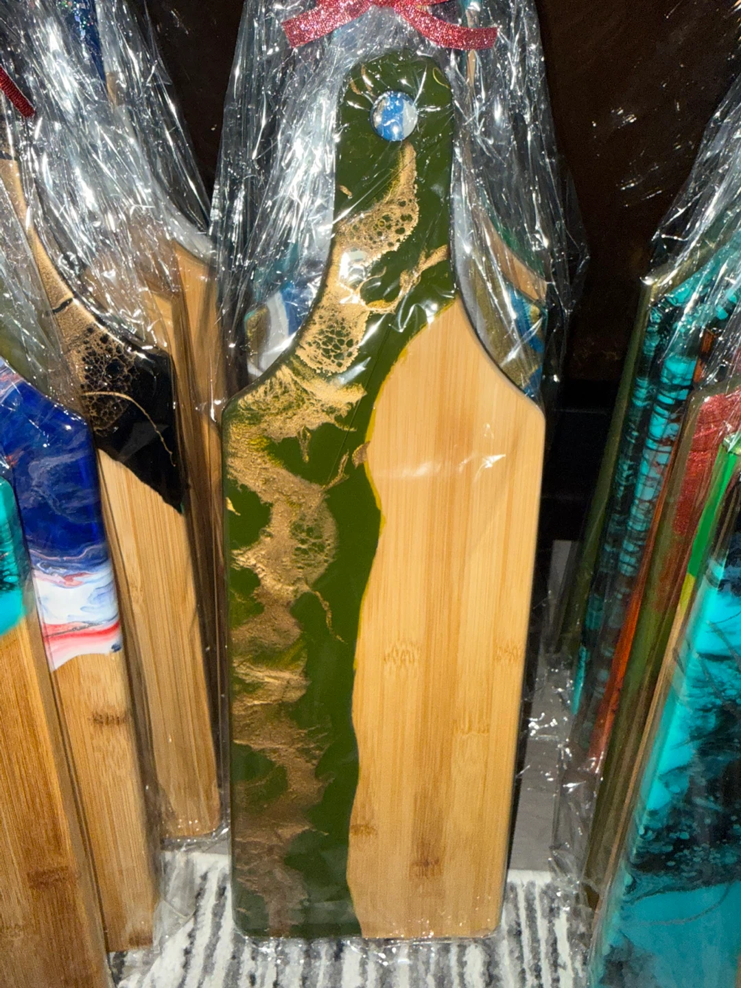 Handcrafted Bamboo and Epoxy Serving Boards - photo 5