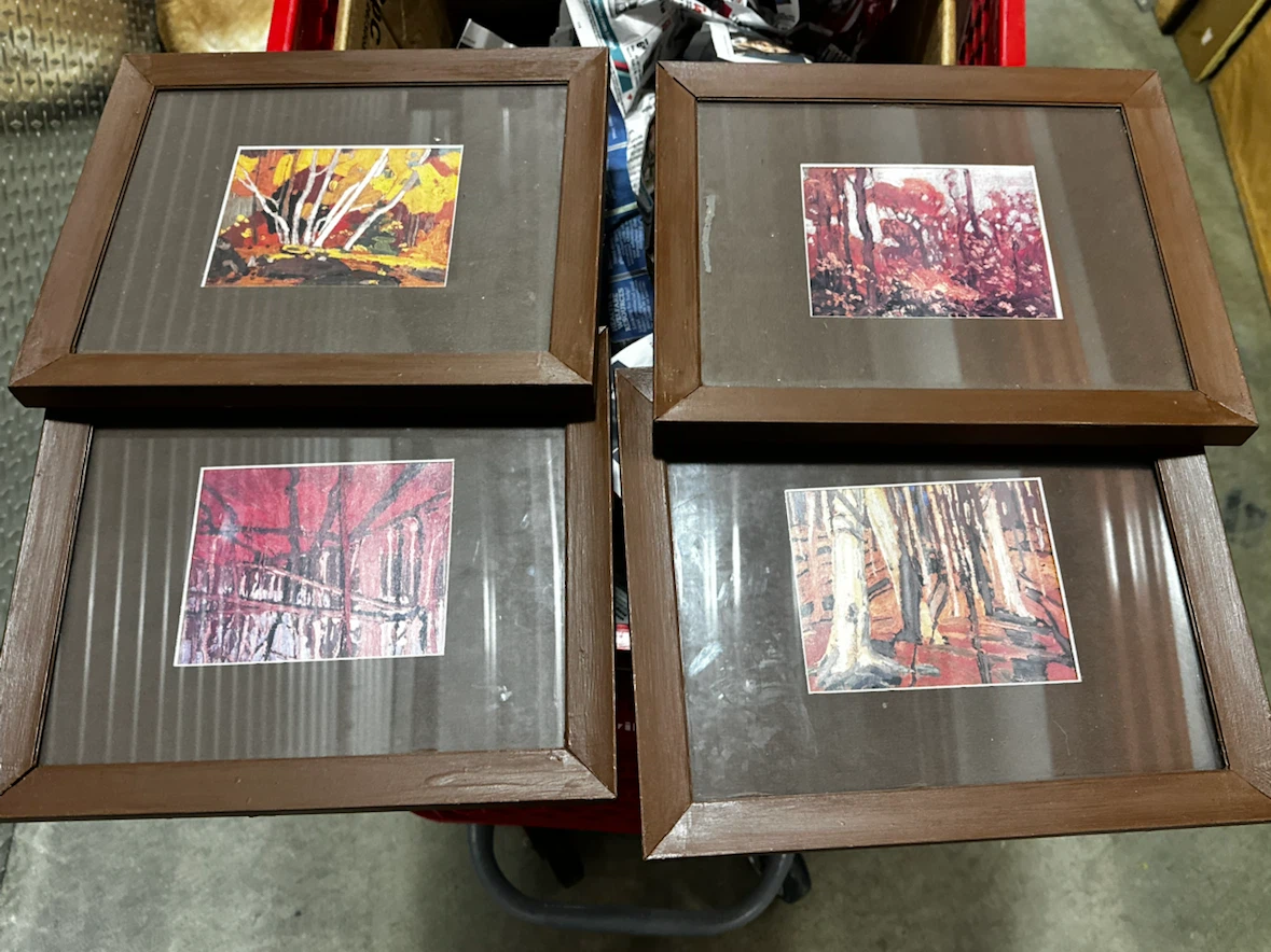 Set of 4 Vintage Tom Thomson Group of Seven Framed Prints