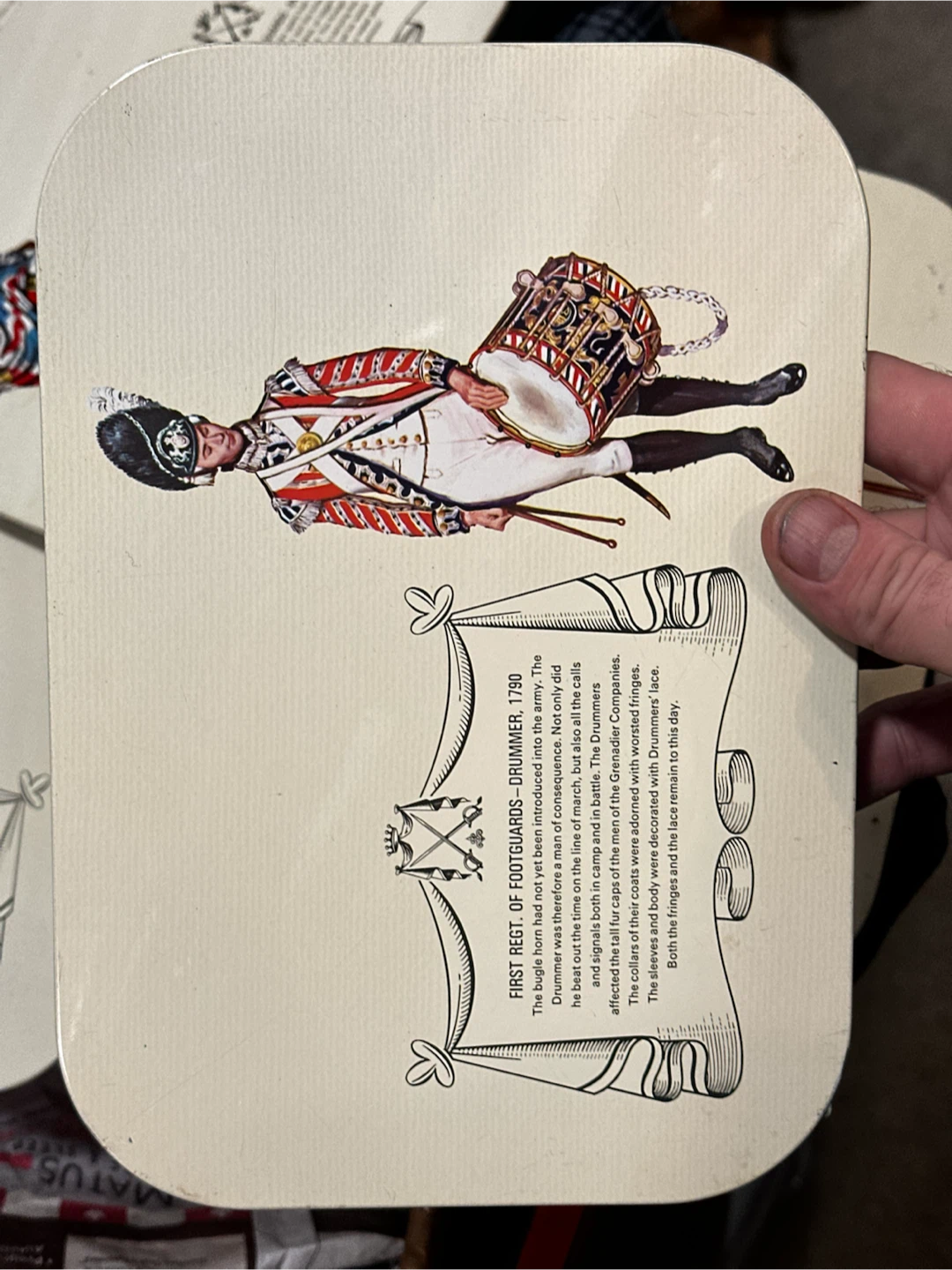 vintage mid-century British military uniform placemats - photo 2
