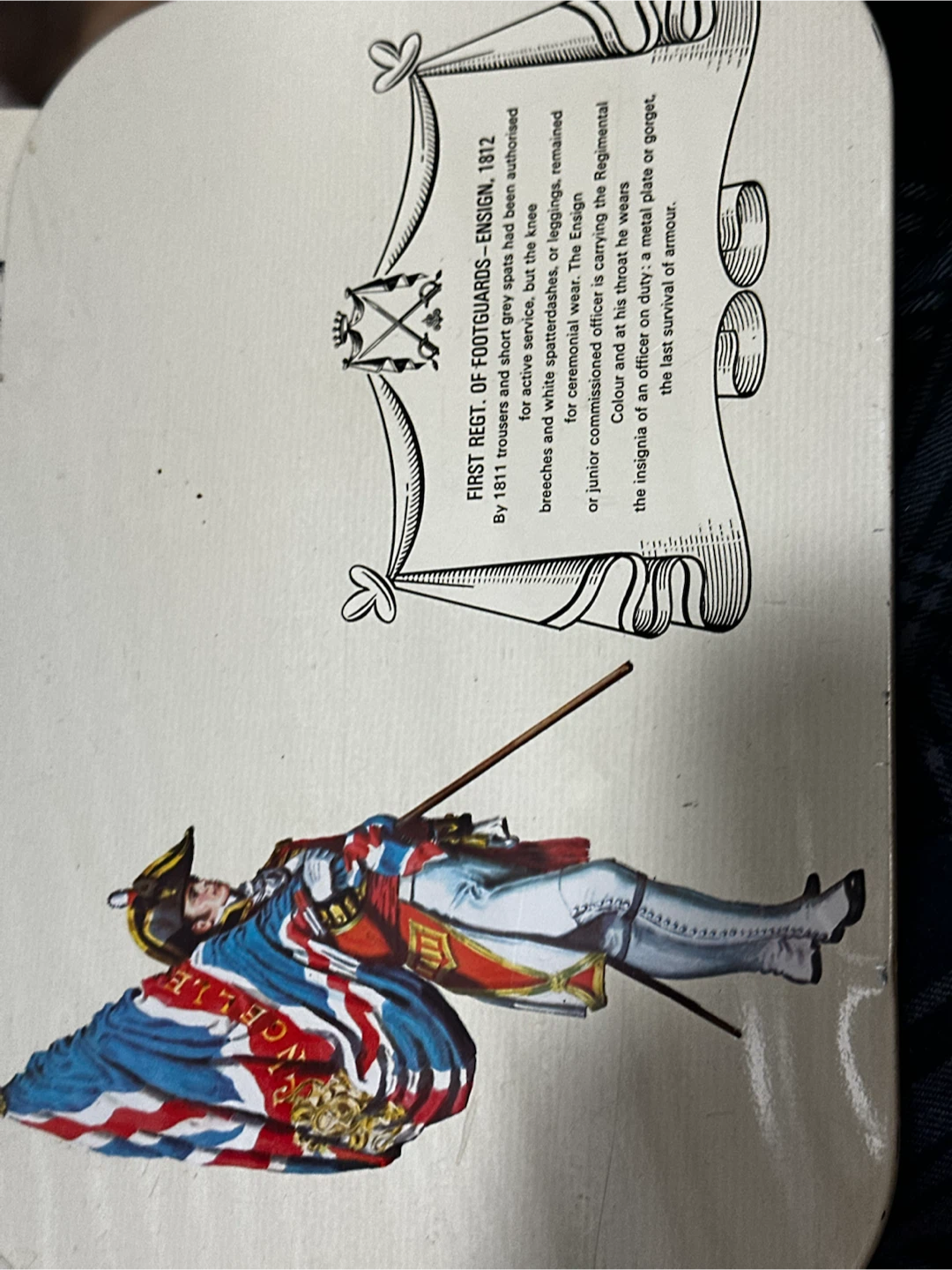 vintage mid-century British military uniform placemats - photo 4