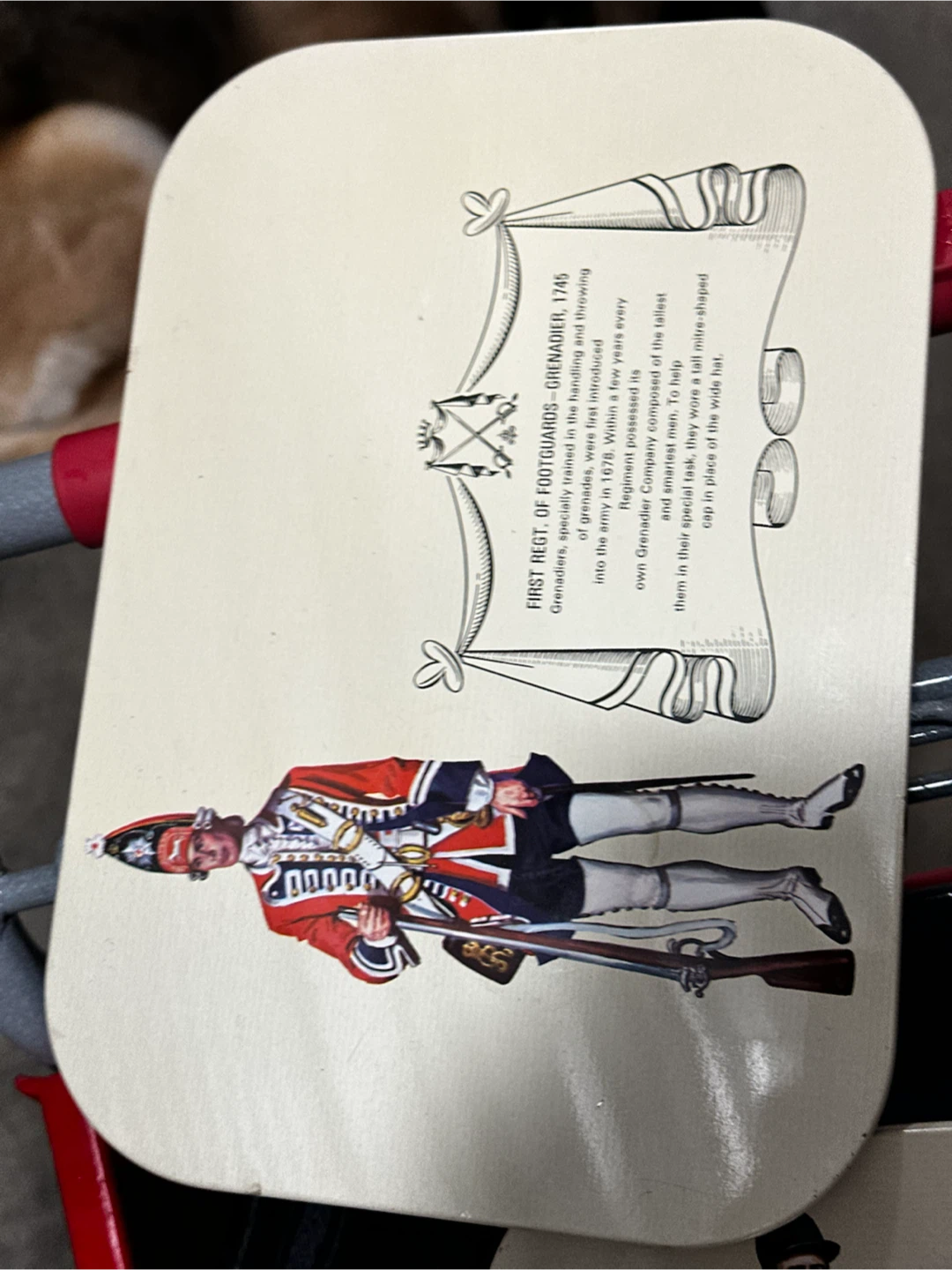 vintage mid-century British military uniform placemats - photo 5