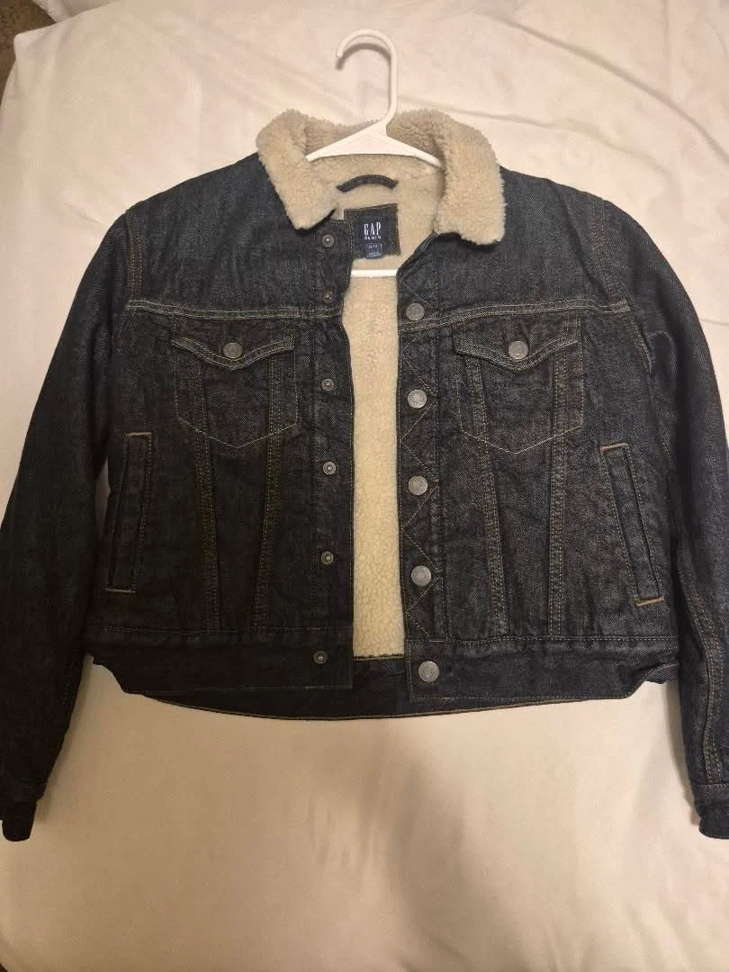 Gap Denim Sherpa-Lined Jacket