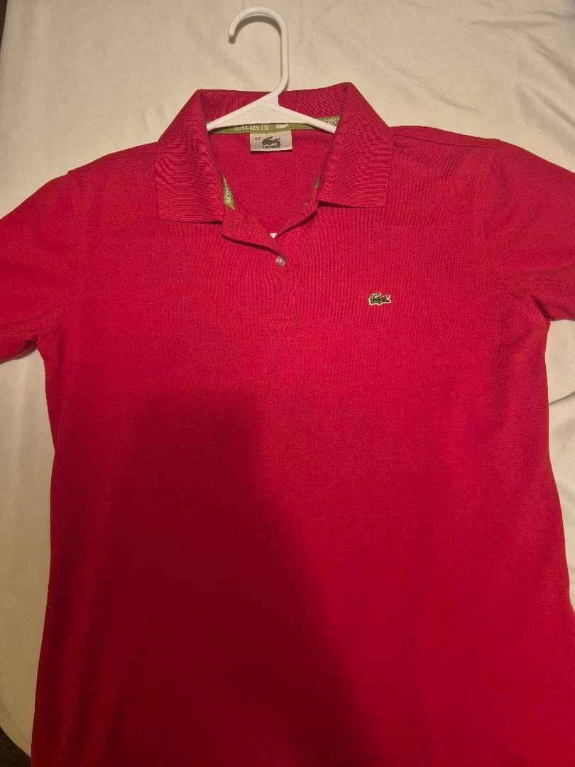 Lacoste Pink Polo Shirt