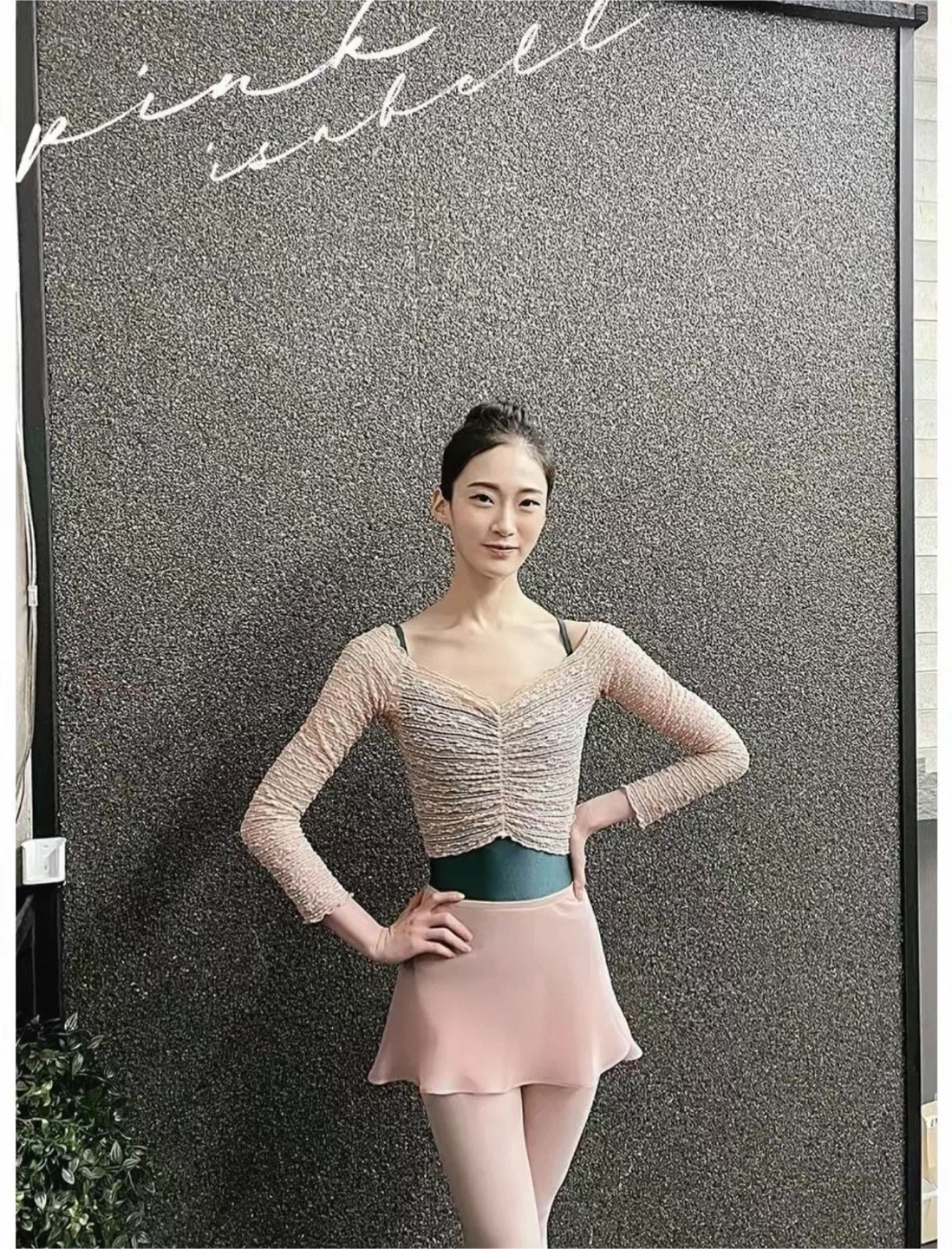 Isabell Ballet Long Sleeve Crop Top