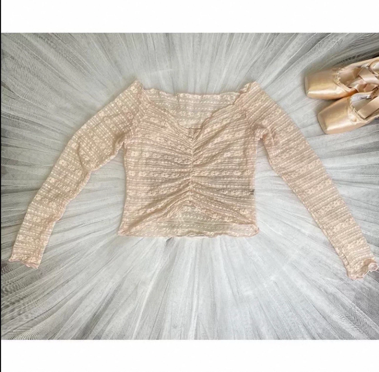 Isabell Ballet Long Sleeve Crop Top - photo 4