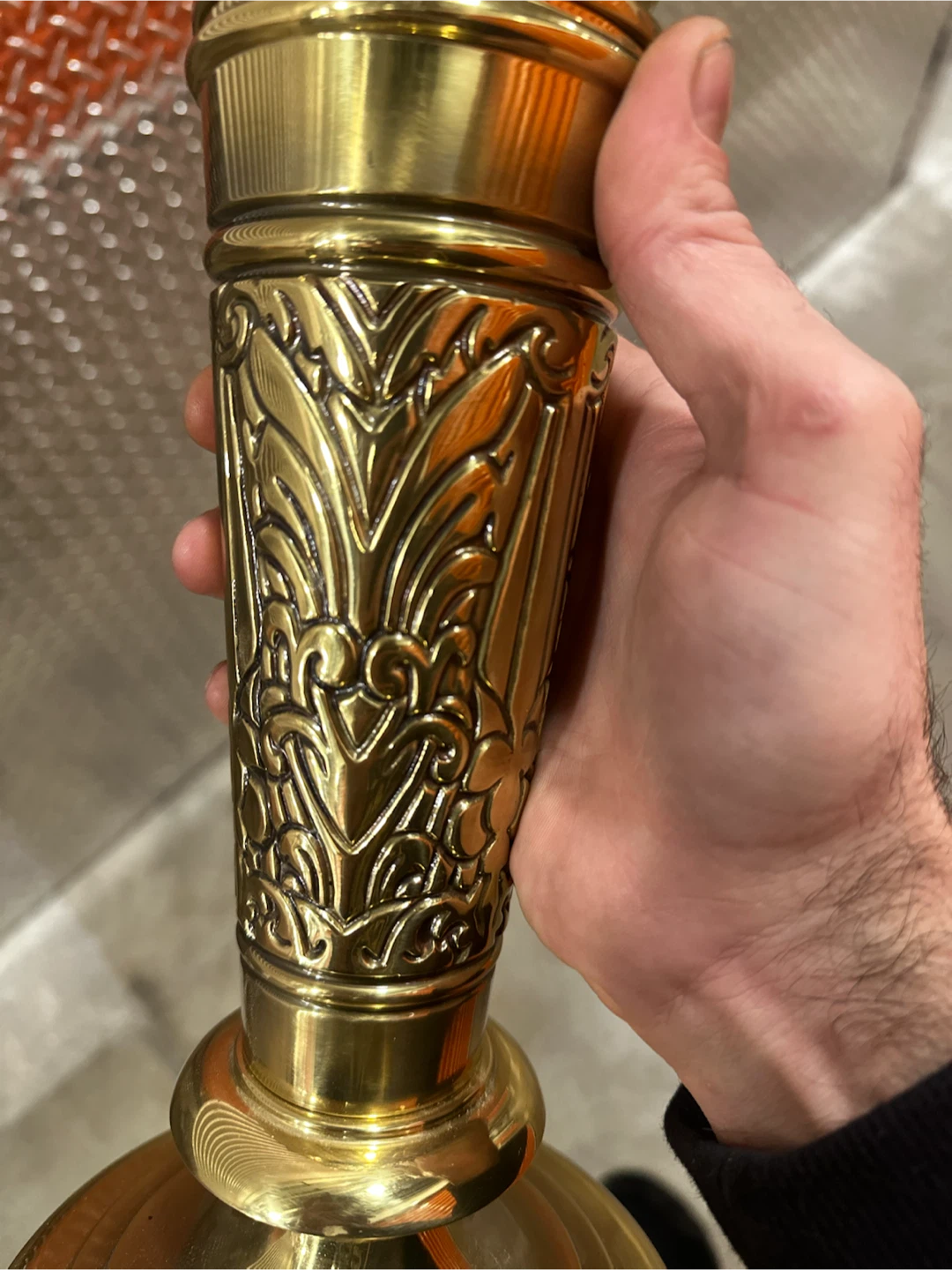Vintage Stiffel Solid Brass Table Lamp Hollywood Regency - photo 2