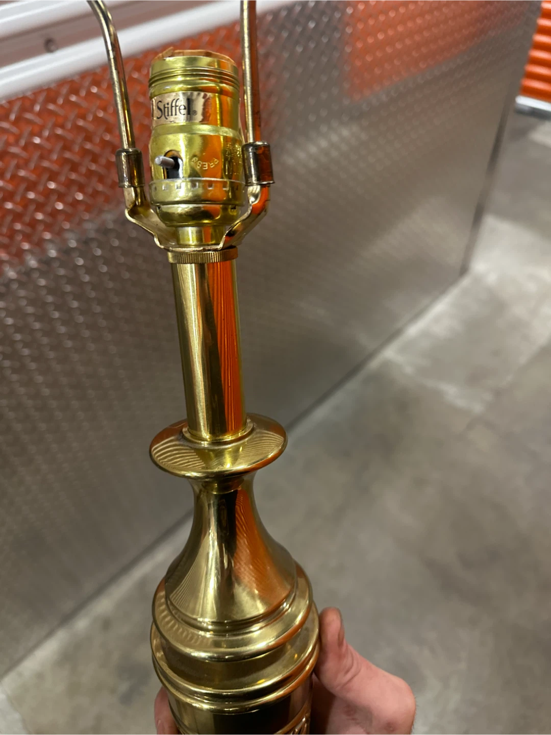 Vintage Stiffel Solid Brass Table Lamp Hollywood Regency - photo 3