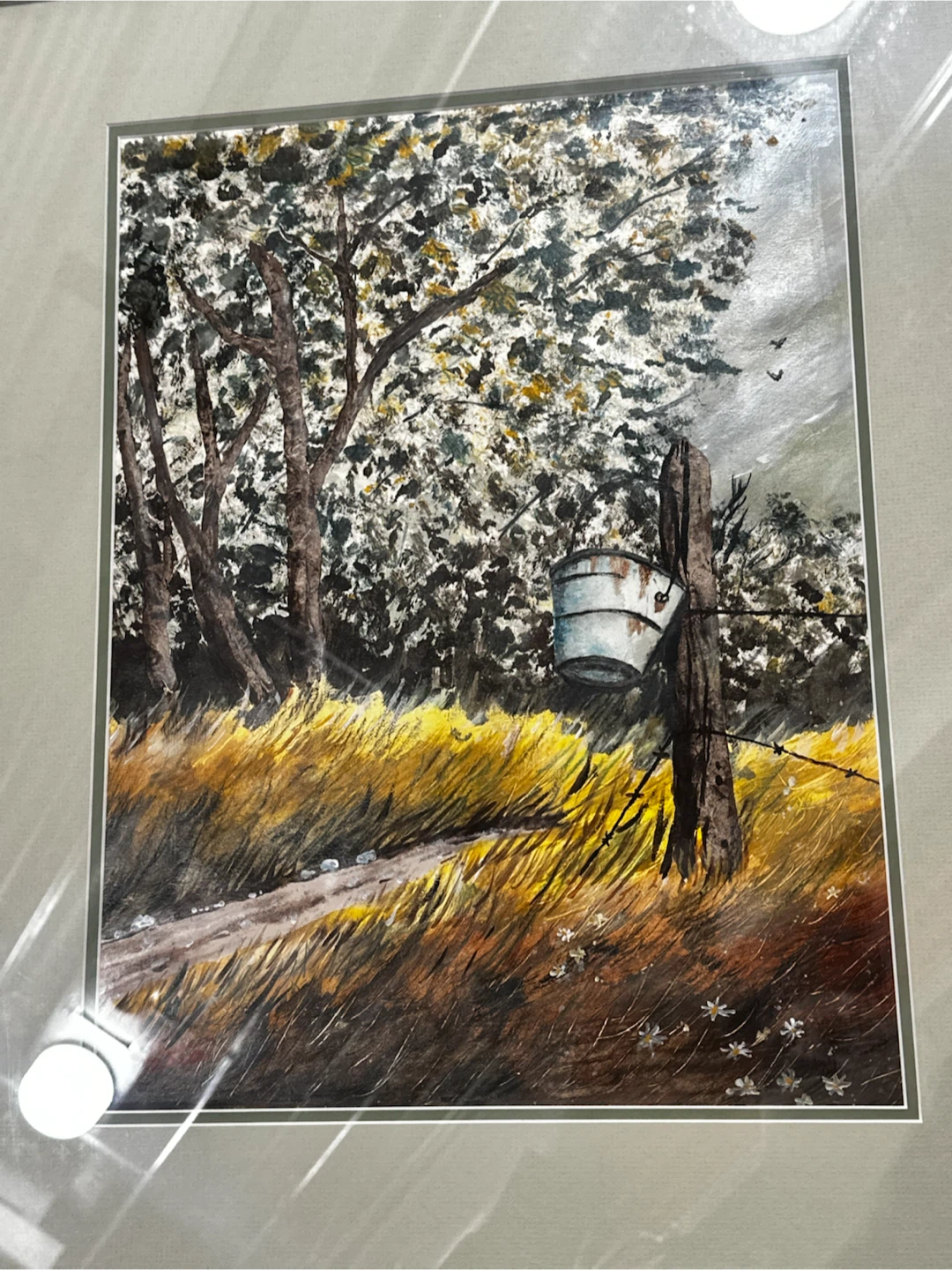 Original Vesta Signed Landscape Paintin