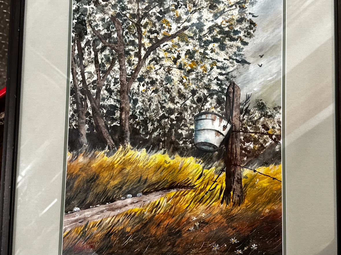 Original Vesta Signed Landscape Paintin - photo 3