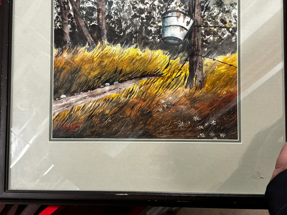 Original Vesta Signed Landscape Paintin - photo 4