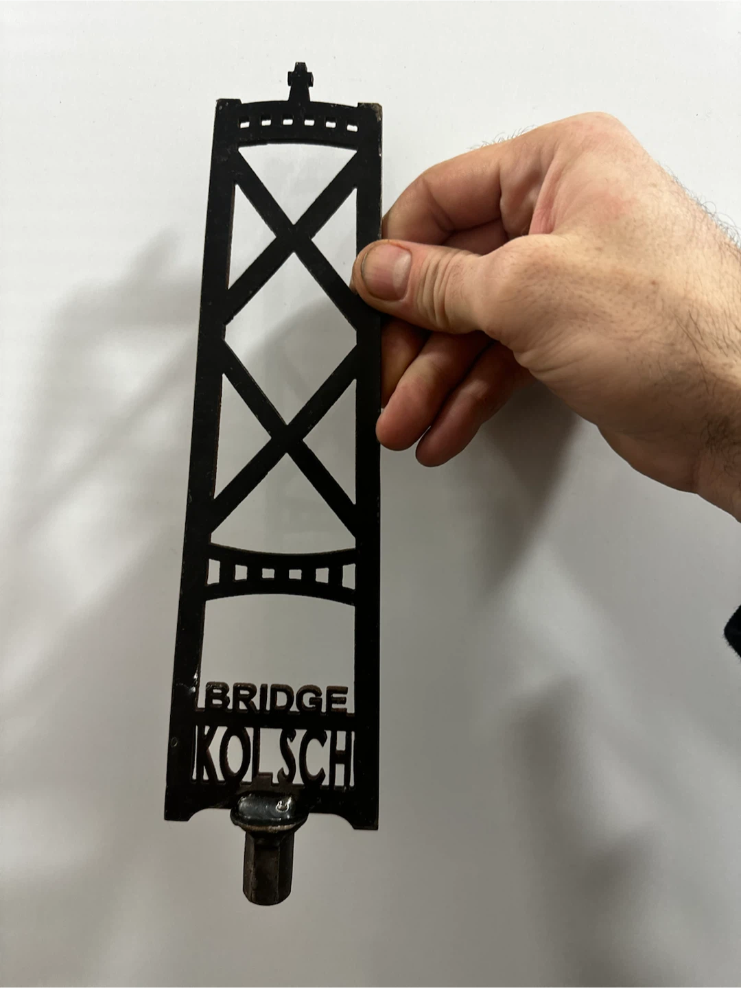 Bridge Brewing Kolsch Metal Bridge Beer Tap Handle BC