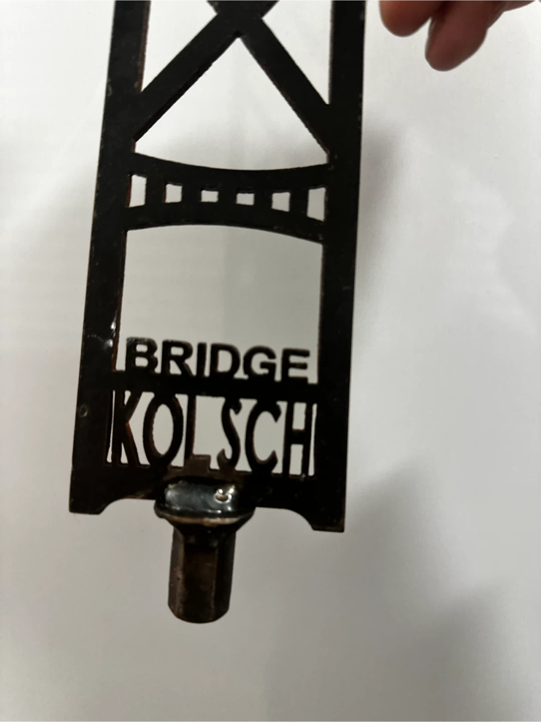 Bridge Brewing Kolsch Metal Bridge Beer Tap Handle BC - photo 2