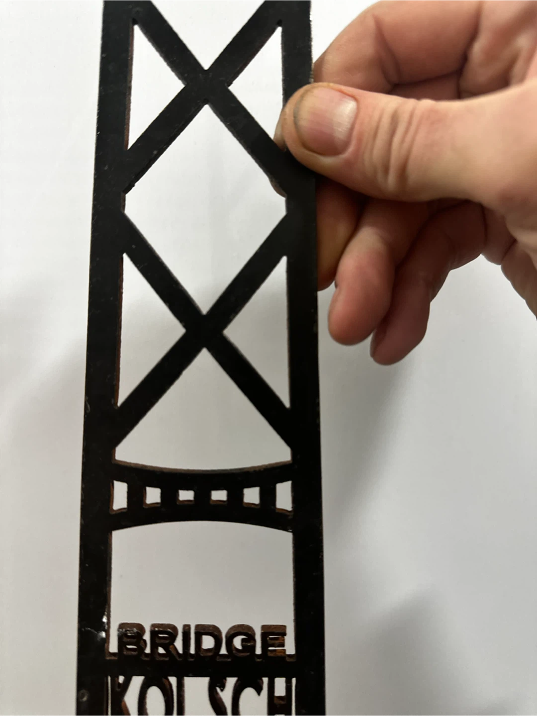Bridge Brewing Kolsch Metal Bridge Beer Tap Handle BC - photo 3