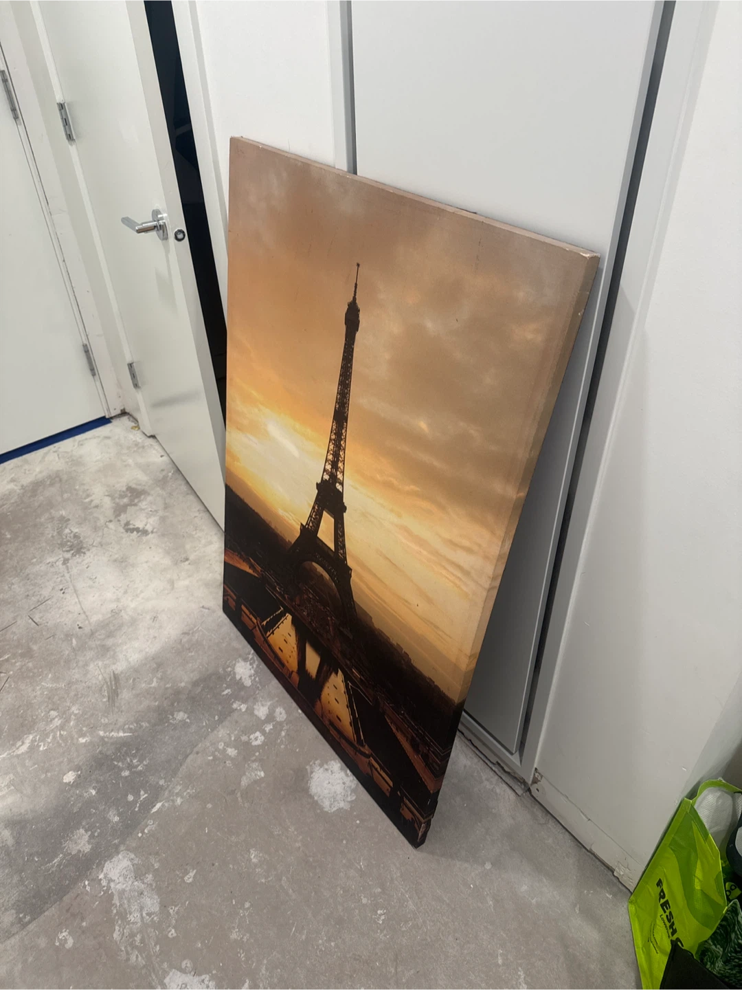 Eiffel Tower Sunset Canvas Wall Art