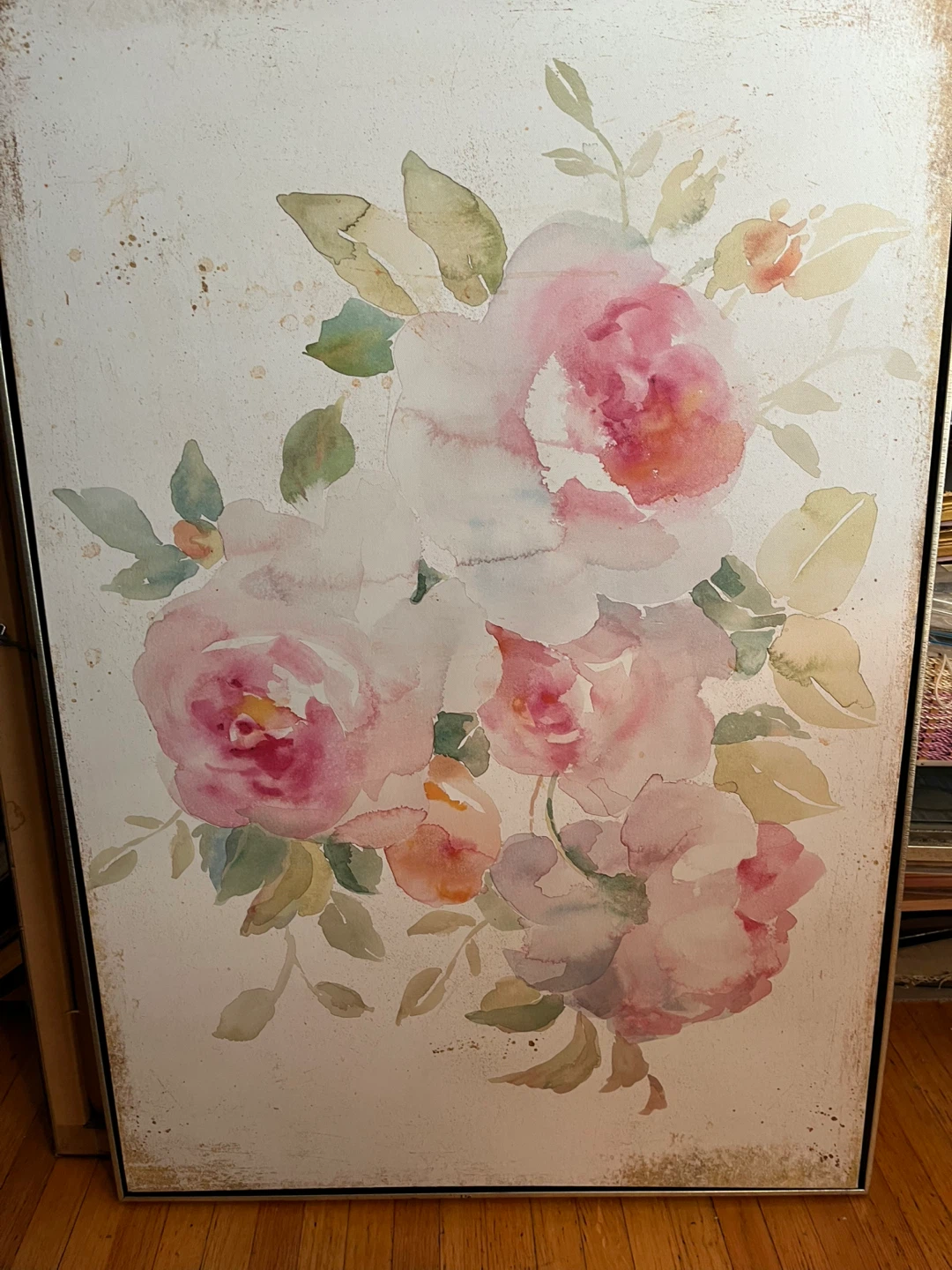 Art- Large Floral Canvas Wall Art, 24x36, framed - photo 2
